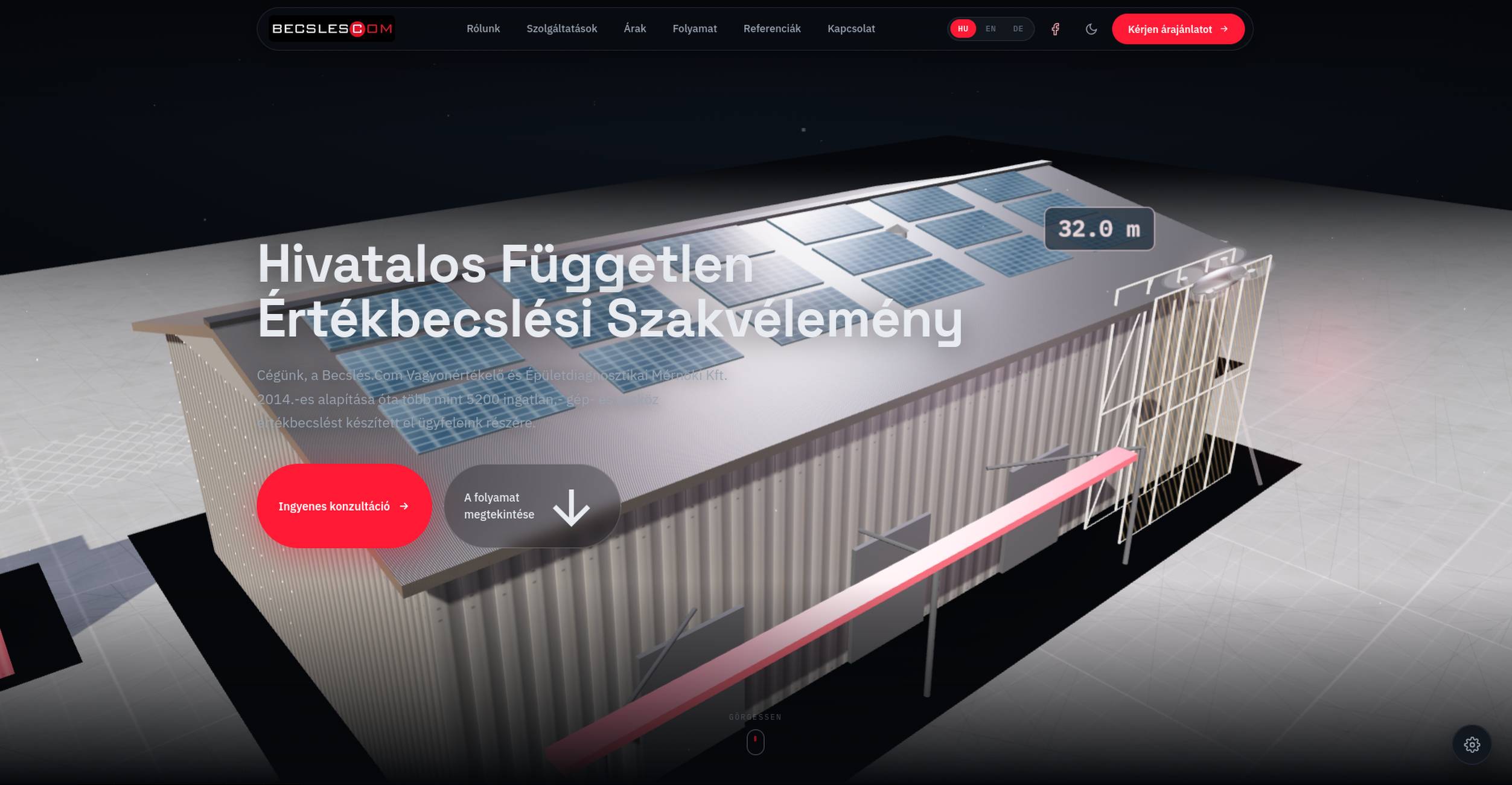 becslés.com - Digital Property Valuation & Building Diagnostics Platform