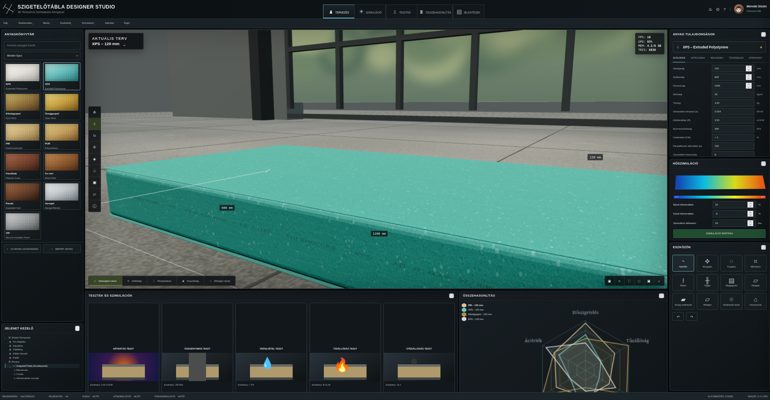 Szigetelőtábla.hu - AI-Driven 3D Insulation Board Showcase, Designer & Simulation Platform